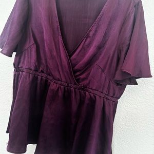 Torrid Plum peplum blouse